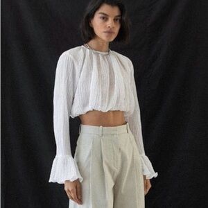 Trois Kristen top in white